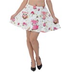 Pink Woodland Animals, Koteto Velvet Skater Skirt