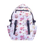 Pink Woodland Animals, Koteto Carry-on Double Buckle Travel Backpack