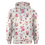 Pink Woodland Animals, Koteto Men s Overhead Hoodie