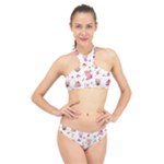 Pink Woodland Animals, Koteto High Neck Bikini Set