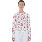 Pink Woodland Animals, Koteto Women s Slouchy Sweat