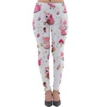 Pink Woodland Animals, Koteto Lightweight Velour Leggings