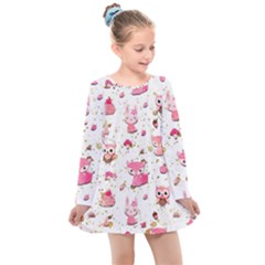 Kids  Long Sleeve Dress 