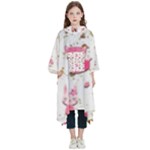 Pink Woodland Animals, Koteto Kids  Hooded Rain Ponchos