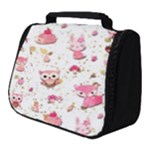 Pink Woodland Animals, Koteto Full Print Travel Pouch (Small)