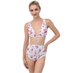 Pink Woodland Animals, Koteto Tied Up Two Piece Swimsuit