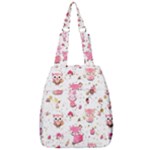 Pink Woodland Animals, Koteto Center Zip Backpack