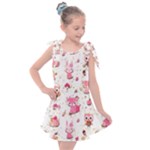 Pink Woodland Animals, Koteto Kids  Tie Up Tunic Dress