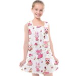 Pink Woodland Animals, Koteto Kids  Cross Back Dress