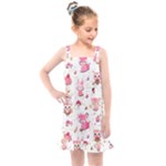 Pink Woodland Animals, Koteto Kids  Overall Dress