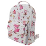 Pink Woodland Animals, Koteto Flap Pocket Backpack (Small)