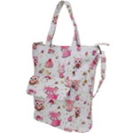 Pink Woodland Animals, Koteto Shoulder Tote Bag