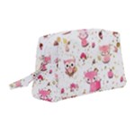 Pink Woodland Animals, Koteto Wristlet Pouch Bag (Medium)