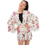 Pink Woodland Animals, Koteto Long Sleeve Kimono