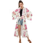 Pink Woodland Animals, Koteto Maxi Kimono