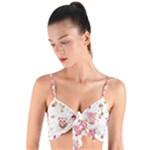 Pink Woodland Animals, Koteto Woven Tie Front Bralet