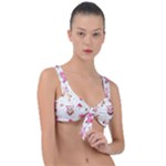 Pink Woodland Animals, Koteto Front Tie Bikini Top