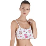 Pink Woodland Animals, Koteto Layered Top Bikini Top 