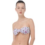 Pink Woodland Animals, Koteto Classic Bandeau Bikini Top 