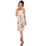 Pink Woodland Animals, Koteto Waist Tie Cover Up Chiffon Dress