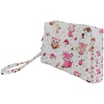 Pink Woodland Animals, Koteto Wristlet Pouch Bag (Small)