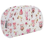 Pink Woodland Animals, Koteto Make Up Case (Medium)