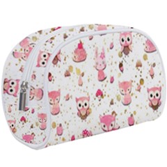 Pink Woodland Animals, Koteto Make Up Case (Large) from ArtsNow.com