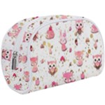 Pink Woodland Animals, Koteto Make Up Case (Large)