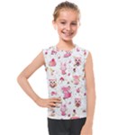 Pink Woodland Animals, Koteto Kids  Mesh Tank Top