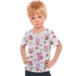 Pink Woodland Animals, Koteto Kids  Sports T-Shirt