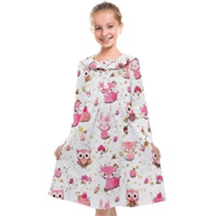 Pink Woodland Animals, Koteto Kids  Midi Sailor Dress from ArtsNow.com