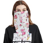 Pink Woodland Animals, Koteto Face Covering Bandana (Triangle)