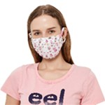 Pink Woodland Animals, Koteto Crease Cloth Face Mask (Adult)