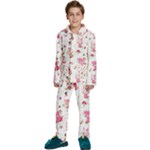 Pink Woodland Animals, Koteto Kids  Long Sleeve Velvet Pajamas Set