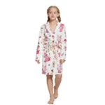 Pink Woodland Animals, Koteto Kids  Long Sleeve Velvet Lounge Robe