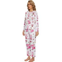 Womens  Long Sleeve Lightweight Pajamas Set 