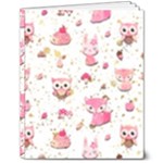 Pink Woodland Animals, Koteto 8  x 10  Hardcover Notebook