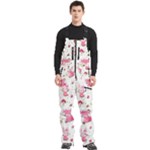 Pink Woodland Animals, Koteto Men s Front Zip Ski And Snowboard Bib Pants