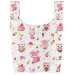 Pink Woodland Animals, Koteto Foldable Shopping Bag