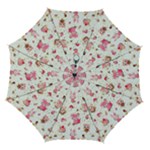 Pink Woodland Animals, Koteto Automatic Folding Umbrella with Case (Medium)