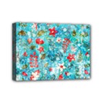 Snowy Winter Foliage, Adoxali, Christmas, Berry, Blue Mini Canvas 7  x 5  (Stretched)