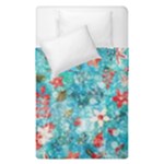 Snowy Winter Foliage, Adoxali, Christmas, Berry, Blue Duvet Cover Double Side (Single Size)