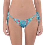 Snowy Winter Foliage, Adoxali, Christmas, Berry, Blue Reversible Bikini Bottoms