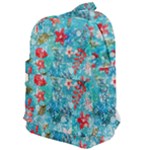 Snowy Winter Foliage, Adoxali, Christmas, Berry, Blue Classic Backpack