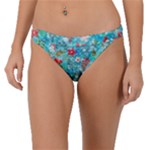 Snowy Winter Foliage, Adoxali, Christmas, Berry, Blue Band Bikini Bottoms