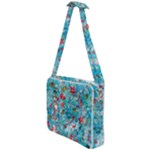 Snowy Winter Foliage, Adoxali, Christmas, Berry, Blue Cross Body Office Bag