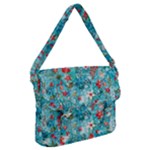 Snowy Winter Foliage, Adoxali, Christmas, Berry, Blue Buckle Messenger Bag