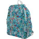 Snowy Winter Foliage, Adoxali, Christmas, Berry, Blue Top Flap Backpack