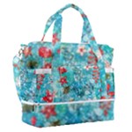 Snowy Winter Foliage, Adoxali, Christmas, Berry, Blue Sports Shoulder Bag with Shoes Compartment