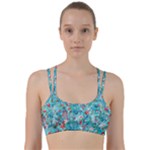 Snowy Winter Foliage, Adoxali, Christmas, Berry, Blue Line Them Up Sports Bra